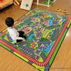 Детский коврик-головоломка с изображением шоссе из мультфильма - забавный игровой коврик с дорожной картой для детей и комнат родителей и детей