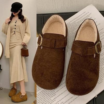 Женские ретро-ботинки на платформе с флисовой подкладкой для тепла, зимние хлопковые ботинки для снега, туфли