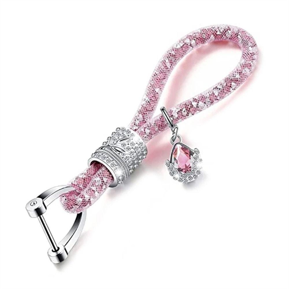 Bag Pendant Shiny Car Keychain Car Key Decorations Glitter Key Chains Car Key Ring