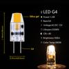 1-10PCS Super Bright Warm Cold White Mini G4 Led AC/DC 12v 1.2w 1.5w Cob Light Lamp Replace 20w Halogen For Chandelier Spotlight