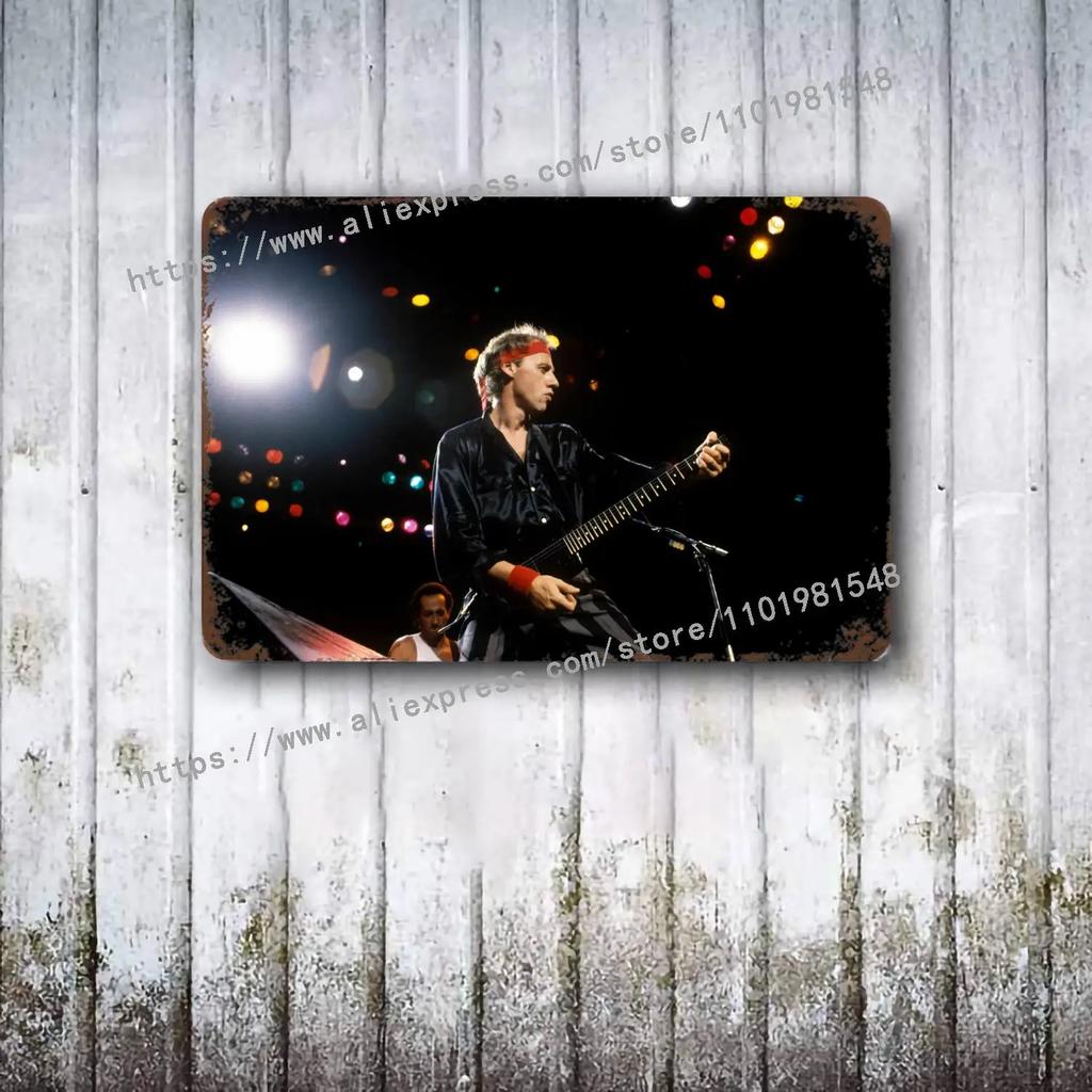 Группа Dire Straits металлический декор постер винтажная жестяная табличка металлическая табличка декоративная табличка для паба бара мужской пещеры клуба настенное украшение