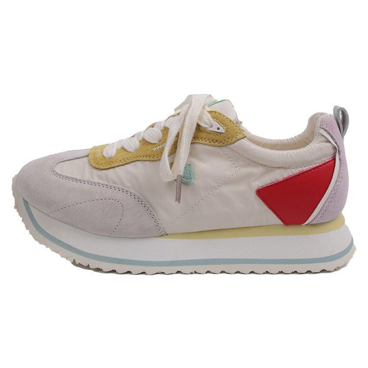 Ретро вафельные женские летние туфли Cortez с толстой подошвой и увеличенным цветным блоком, подходящие повседневные спортивные туфли для папы