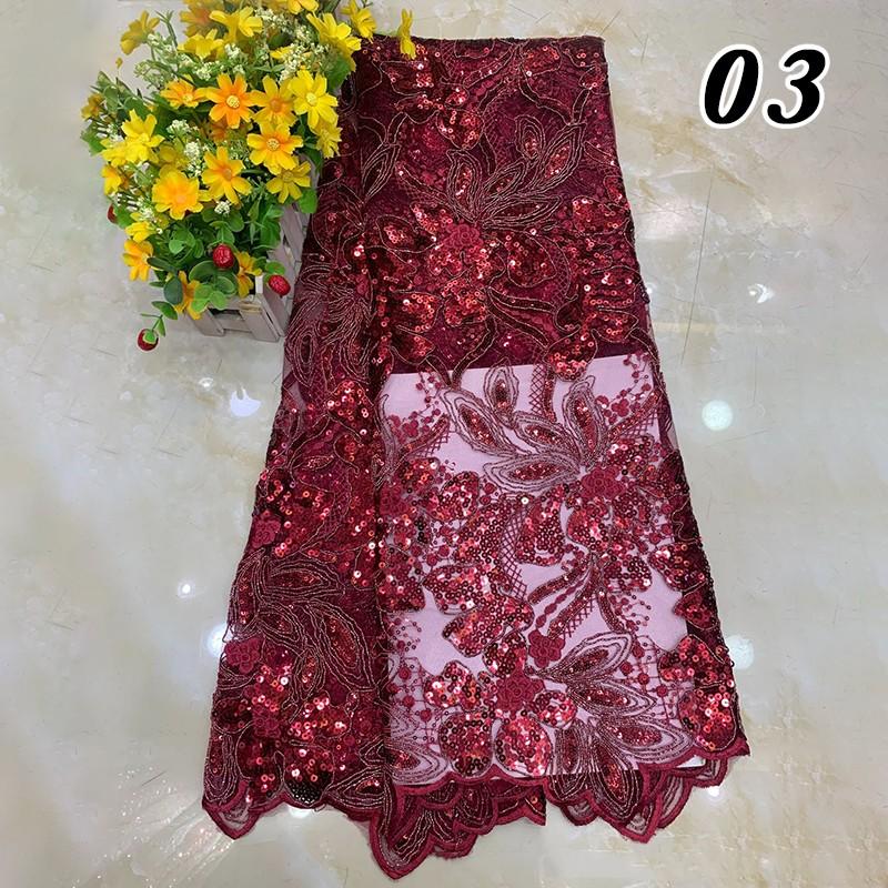 90x125cm African Sequins Beads Lace Fabric for Bridal Luxury Evening Dress DIY Embroidery Wedding Bridal Lace Material