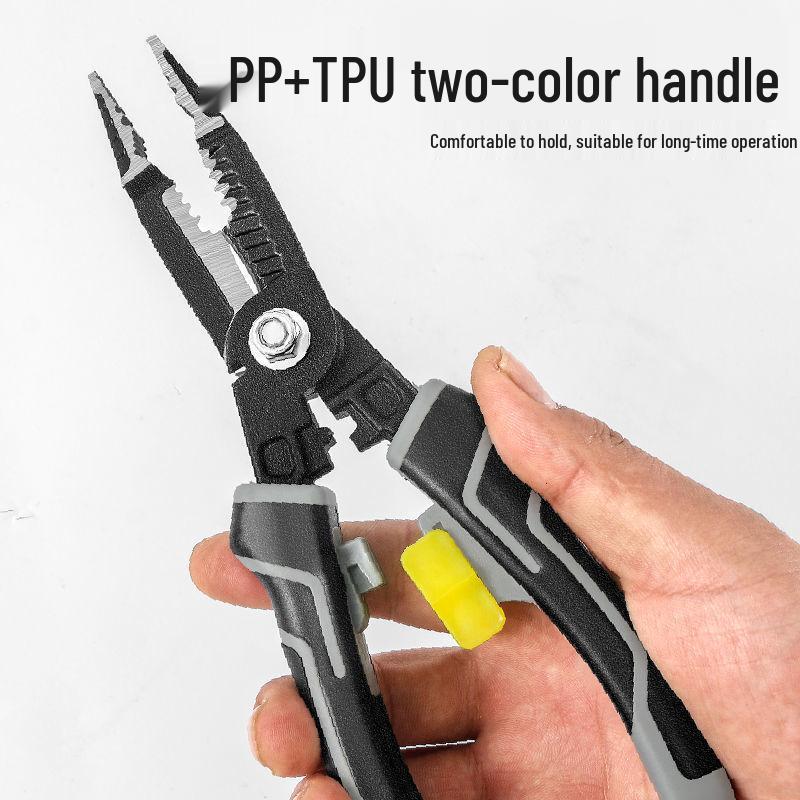 Многофункциональные плоскогубцы электрика семь в одном: Инструмент для снятия изоляции, обжима и плоскогубцы