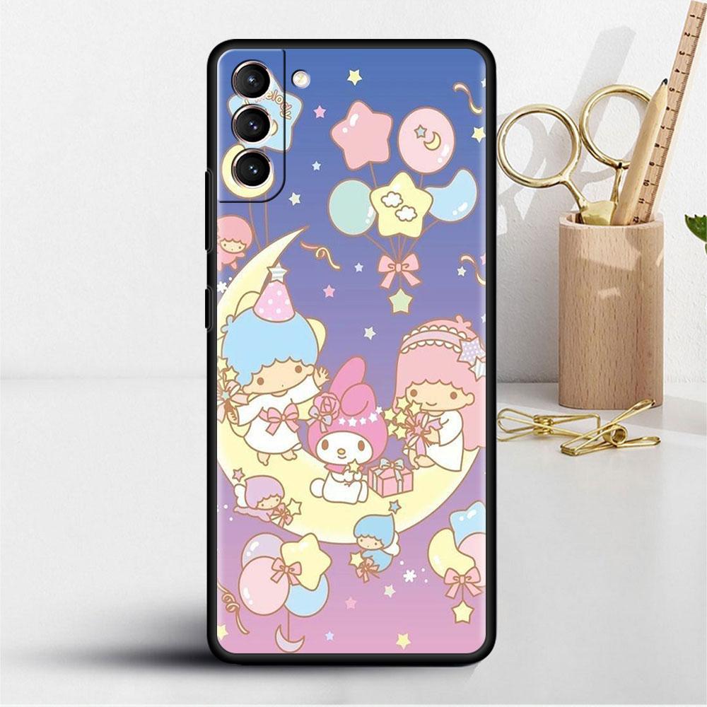Милый чехол LittleTwinStars для Samsung Galaxy S20 S22 S21 FE S10 S9 Plus S8 Note 20 Ultra 10 Plus, мягкий чехол для телефона