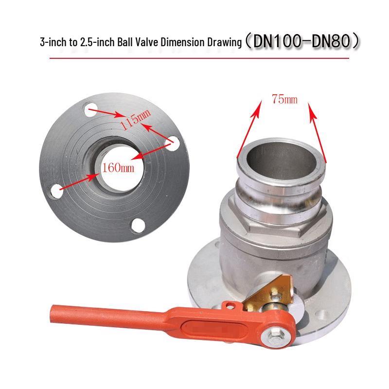 Aluminum Alloy Unidirectional Male End Ball Valve