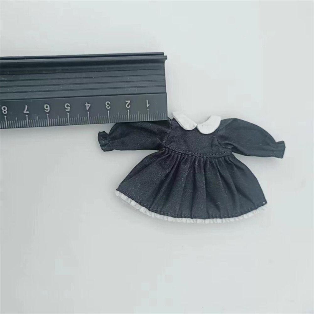 Fashion Pure Color Dresses Puff Sleeve White Cardigan  1/11 OB11 Dolls/1/12 BJD