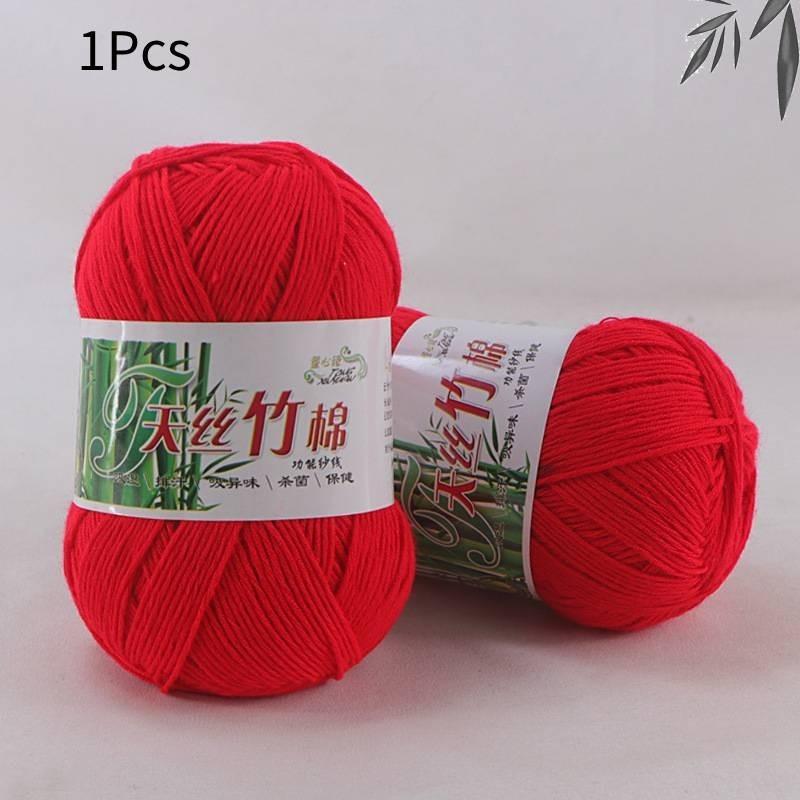 Organic Bamboo Charcoal Milk Cotton Yarn For Baby Crochet And Diy Knitting