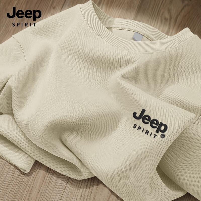 JEEP SPIRIT Men's 2025 Casual Crew Neck Sweatshirt