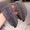 Женская кружевная повязка на голову в корейском стиле: Широкополая, Нескользящая, Маскирует седину для модного, звездного образа