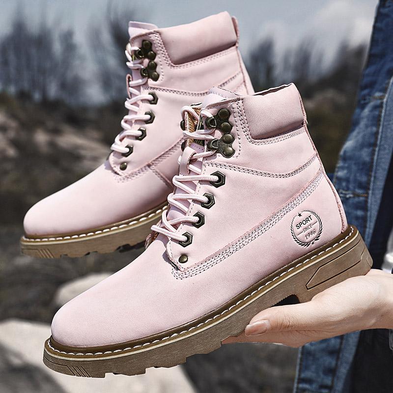 Модные уличные кожаные мужские ботинки без застежек на платформе, роскошные брендовые мужские зимние плюшевые ботинки для снега, модные универсальные мужские ботинки для мотокросса