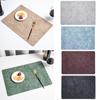 PU Leather Placemats Anti Slip Coaster High Quality Dining Table Place Mats  Hotel