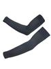 Verdure Arm Warmers Brushed Fleece Cycling Running Mountain Climbing (black, M)