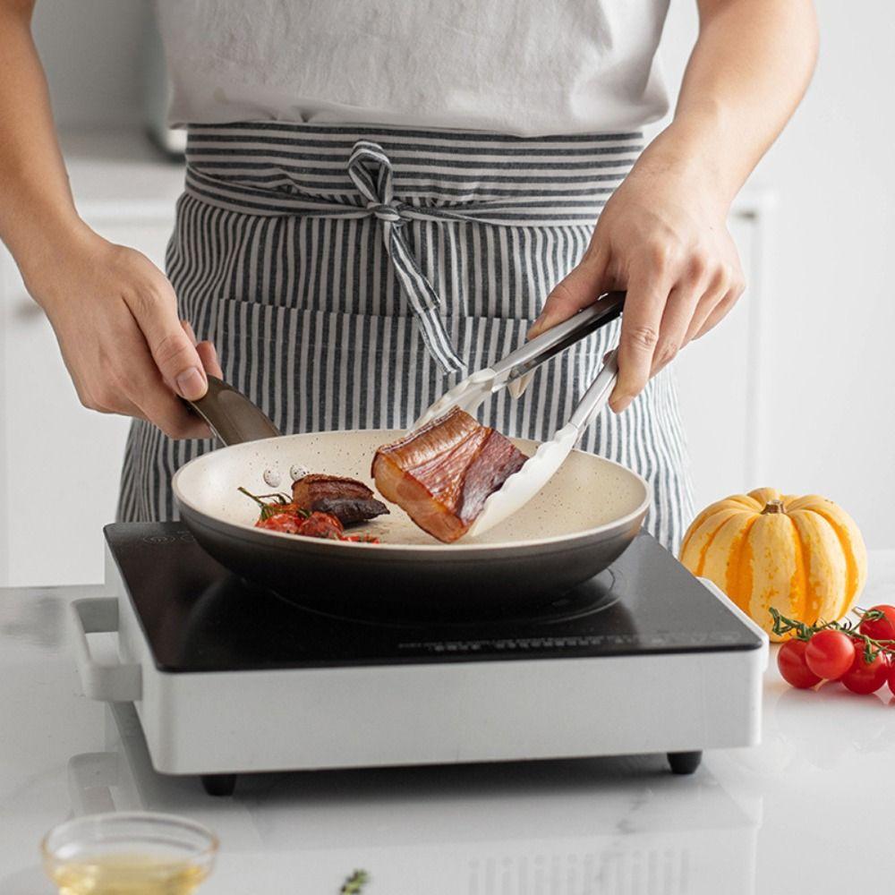 Силиконовые наконечники и подставка Кухонные щипцы для приготовления пищи Нескользящий зажим для барбекю Зажим для щипцов для барбекю Приготовление пищи