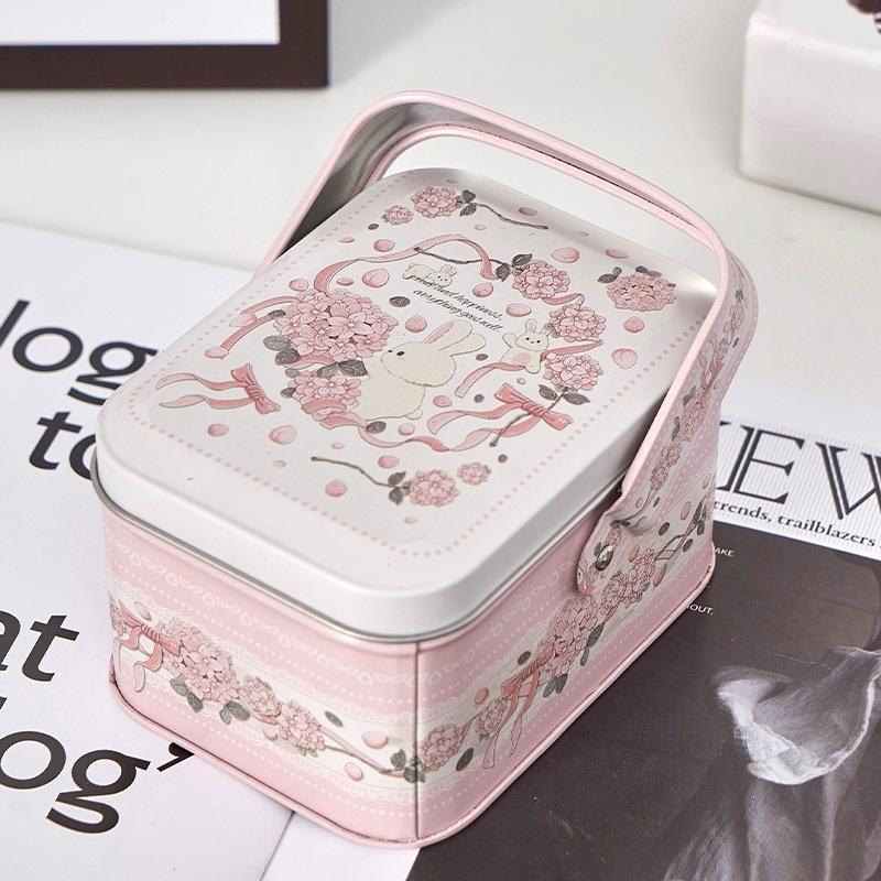 Жестяная коробка для конфет Детские подарки Маленькая жестяная коробка Коробки для печенья Портативный подарочный кейс Для украшения на день рождения, свадьбу