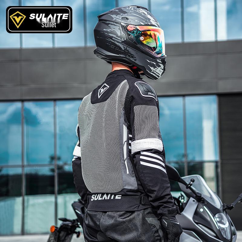 SULAITE Men's Four Seasons Anti-Fall Racing & Off-Road Breathable Motorcycle Suit