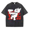 Vintage Washed Dandadan Japanese Anime T-shirt Men Women Harajuku Cartoon Short Sleeve Oversized T Shirts