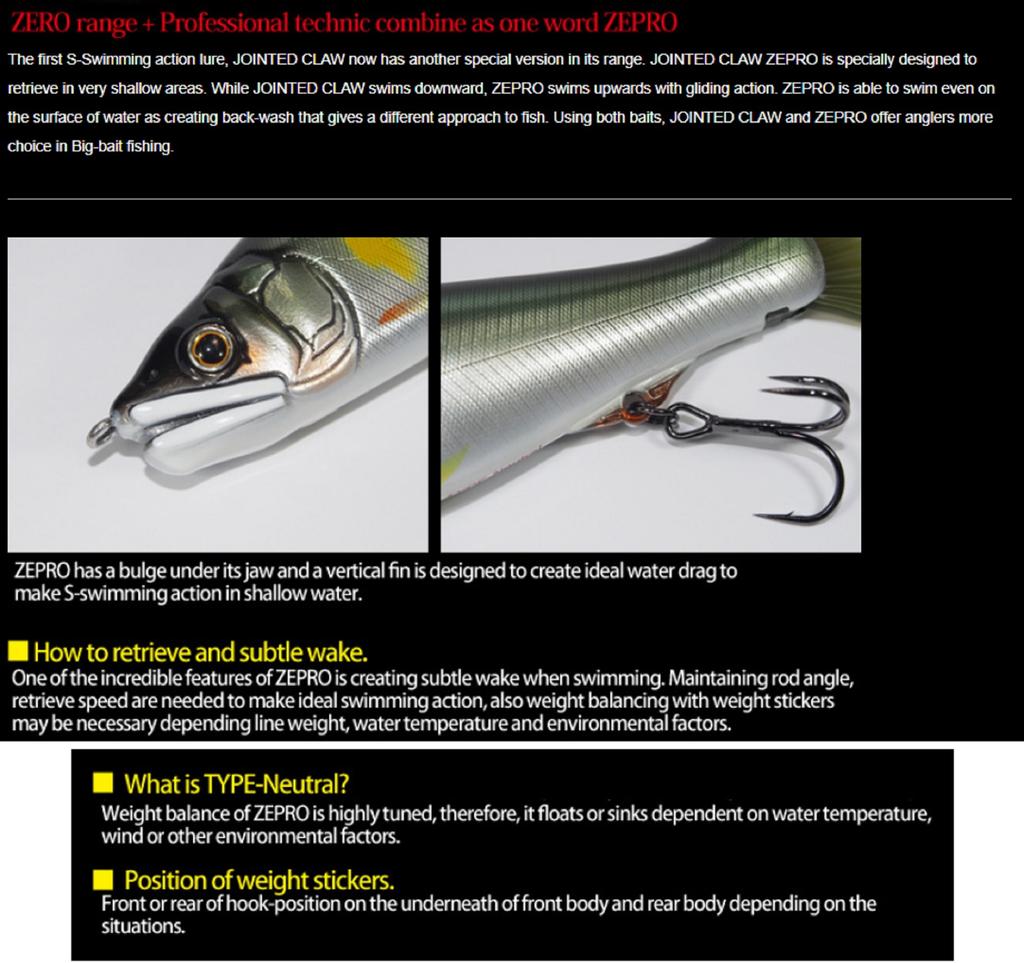 Gan Craft Плавающая шарнирная приманка Jointed Claw 178 Zepro AS-06 (0809)