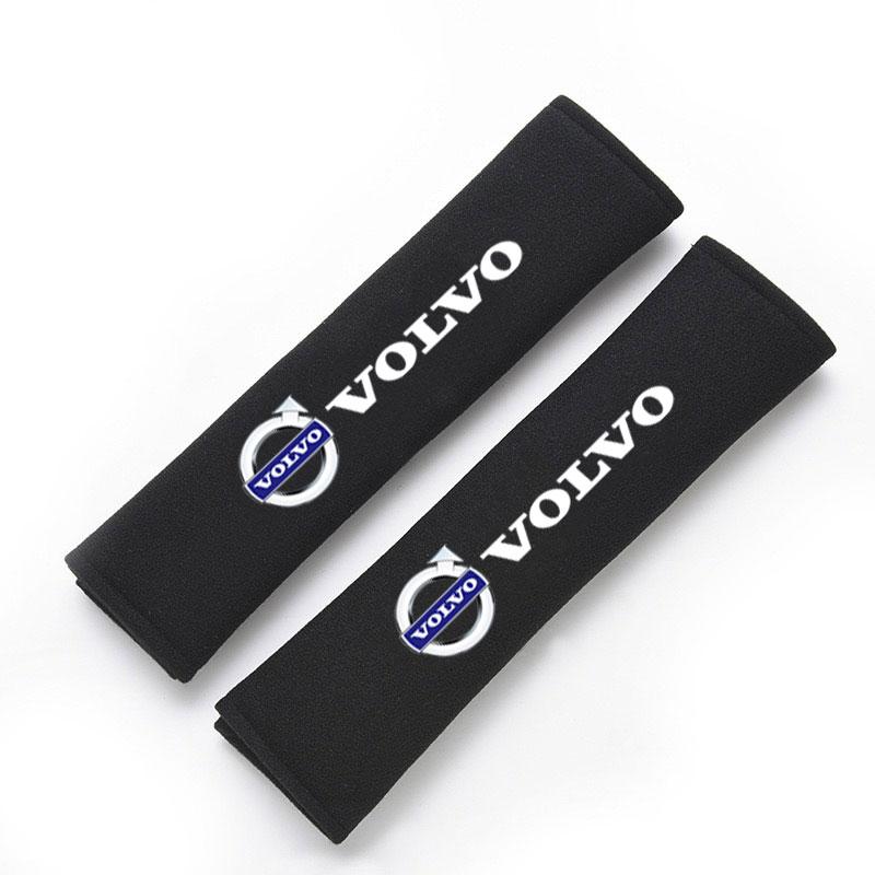 AALK1 Car Safety Belt Cover Adjustable Shoulder Strap Shoulder Protector Pad For Volvo S60 S90 XC40 XC60 V90 S40 S80L Car Accessories