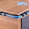 20 шт., зажимы для органайзера для кабеля, зажимы для кабеля, органайзер для кабеля, держатель шнура, зарядка через USB, защита линии передачи данных