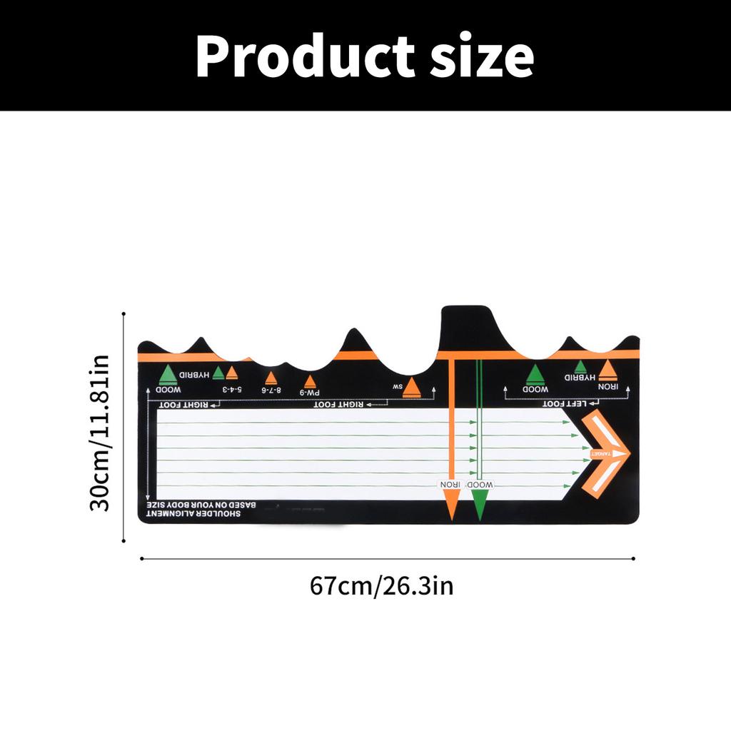 Коврик для тренировки замаха в гольфе для начинающих Тренировочный коврик для гольфа Помощь в формировании осанки Подставка для гольфа для начинающих Выносливость