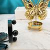 Elegant Butterfly Candle Holders Electroplated Iron Candle Stand  Table
