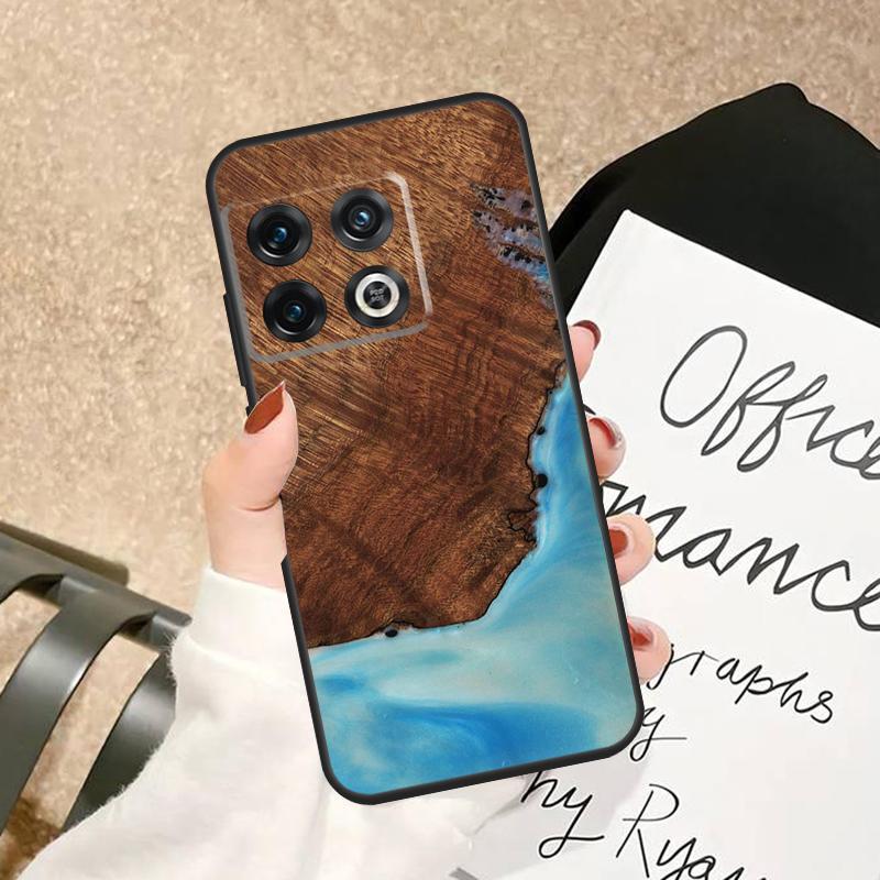 Защитный деревянный кейс из смолы для путешественников для OnePlus 15 15R 13 13R 13T 12 12R 11 10 Pro 8T 10T Nord 5 CE 2 3 4 Lite N20 N30 Чехол
