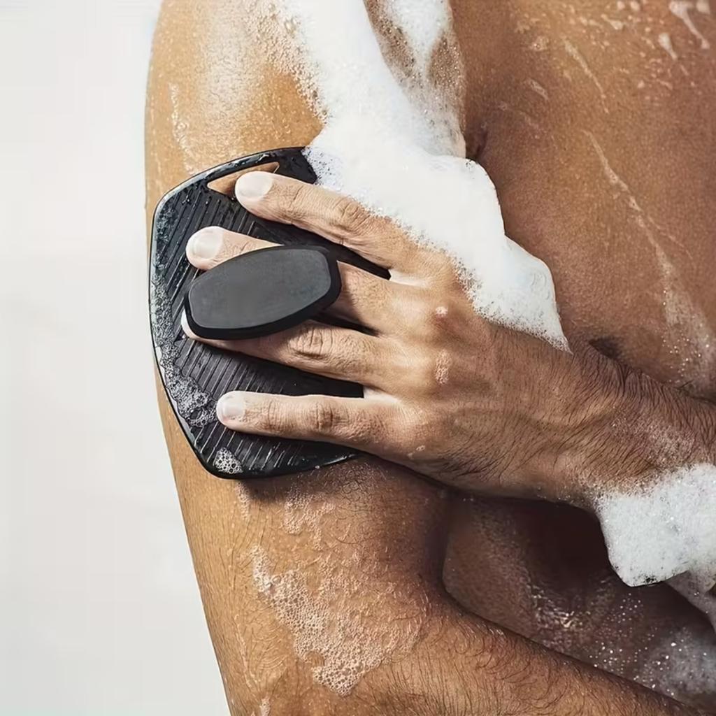 Набор из 4 шт. Силиконовая мочалка для тела Мягкая отшелушивающая щетка для лица Нежный массаж в душе и очищение кожи Аксессуары для ванной