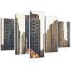 Five Piece Picture Canvas Print Dubai Skyline Skyscrapers