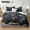 Комплект пододеяльника для кроссового мотоцикла 3D Гоночный Мотокросс Постельное белье Для Подростка Мотоциклиста Экстремальные Виды Спорта Полиэстеровый Пододеяльник