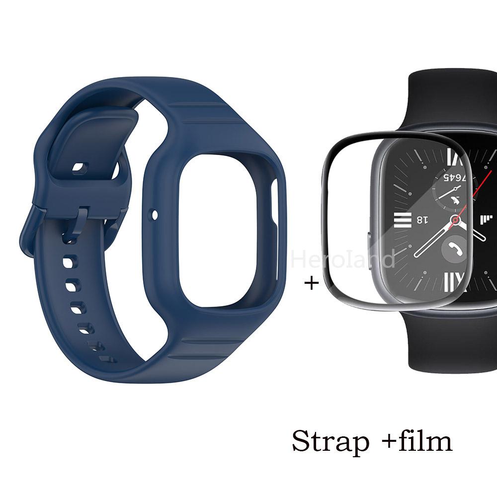 Спортивный силиконовый ремешок для часов Huawei Honor Watch 4, ремешок для смарт-часов, браслет для Honor Watch4, аксессуары, ремешок 2 в 1