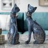 Фигурка декоративной смолы, статуя кошки для украшения дома, европейский креативный свадебный подарок, фигурка животного, домашний декор, скульптура
