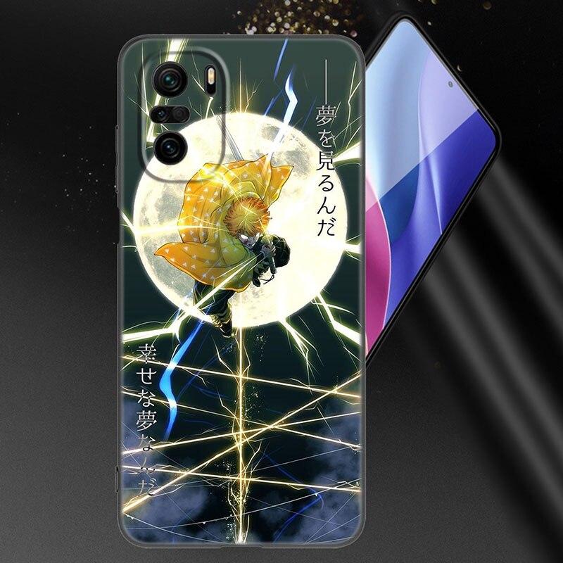 Чехол для телефона с изображением аниме «Убийца демонов» Agatsuma Zenitsu для Xiaomi Mi POCO X3 NFC GT M4 M3 12 11T 10T Pro A3 11 Lite NE 5G 12X 11i F3