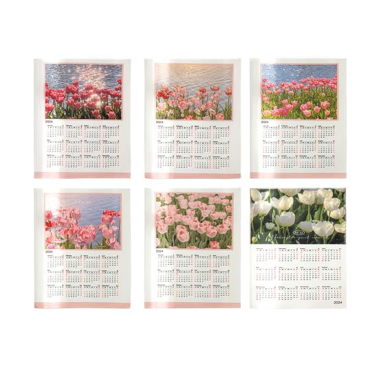 Календарь на 2024 год, подвесной тканевый, мягкий насыщенный цвет, изысканный узор, простая установка, декоративный настенный гобелен, фоновый календарь