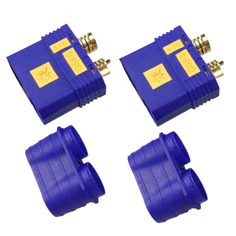 QS8-S Blue Anti-Spark High Current Connector for Aircraft, Robotics, and Lithium Battery Protection