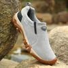 Mens Shoes Fashion Leather Mens Casual Sneakers Outdoor Breathable Hiking Shoes Men Non-Slip Trekking Shoes