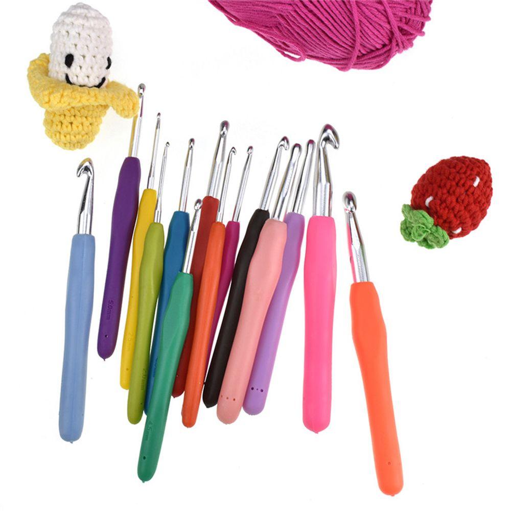 2.0-10mm New Craft Tools DIY Knitting Needles Crochet Hook Aluminum Weave Yarn