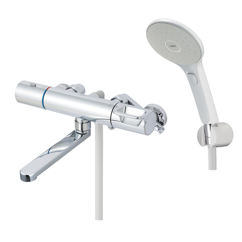 LIXIL Bathroom Faucet with Aqua Shower with Plated Handle and Cold Shower Bath Mixer INAX Thermostat, RBF-912NEW (Eco Switch) [For Climates] Faucet,