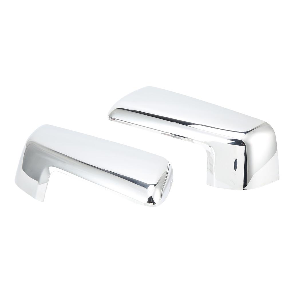 1 пара накладок боковых зеркал заднего вида, хромированная глянцевая поверхность, не выцветающие, замена для Chevy Silverado