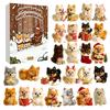 2D Acrylic Christmas Countdown Toy 24 Days Dog Hanging Ornaments Advent Calendar Christmas Tree Decoration Holiday Party Gifts