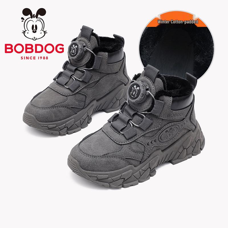 Теплые ботинки Babu Dou для детей с бархатной подкладкой для мальчиков и девочек - Осень/Зима 2025, стиль Мартин