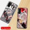 Anime Tokyo Ghoul Kaneki Ken Phone Case For S22 S21 Ultra S8 S9 S10 S10E Plus FE Note 8 9 10 20 Tempered Glass Anti-Fall Cover