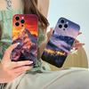 Чехол для мобильного телефона «Горный Лес» для iPhone 17 16 15 14 13 12 11 X XR XS Air Pro Max Plus Mini Прозрачный Цветной Чехол Красивый