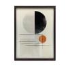 Geometryczna Abstrakcja Geometryczna Abstrakcja, 70X100 Cm, Rama Aluminiowa Czarna, Papier Matowy 230 Gsm