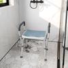 57-69cm Aluminium Frame Bath Seat - Light Blue