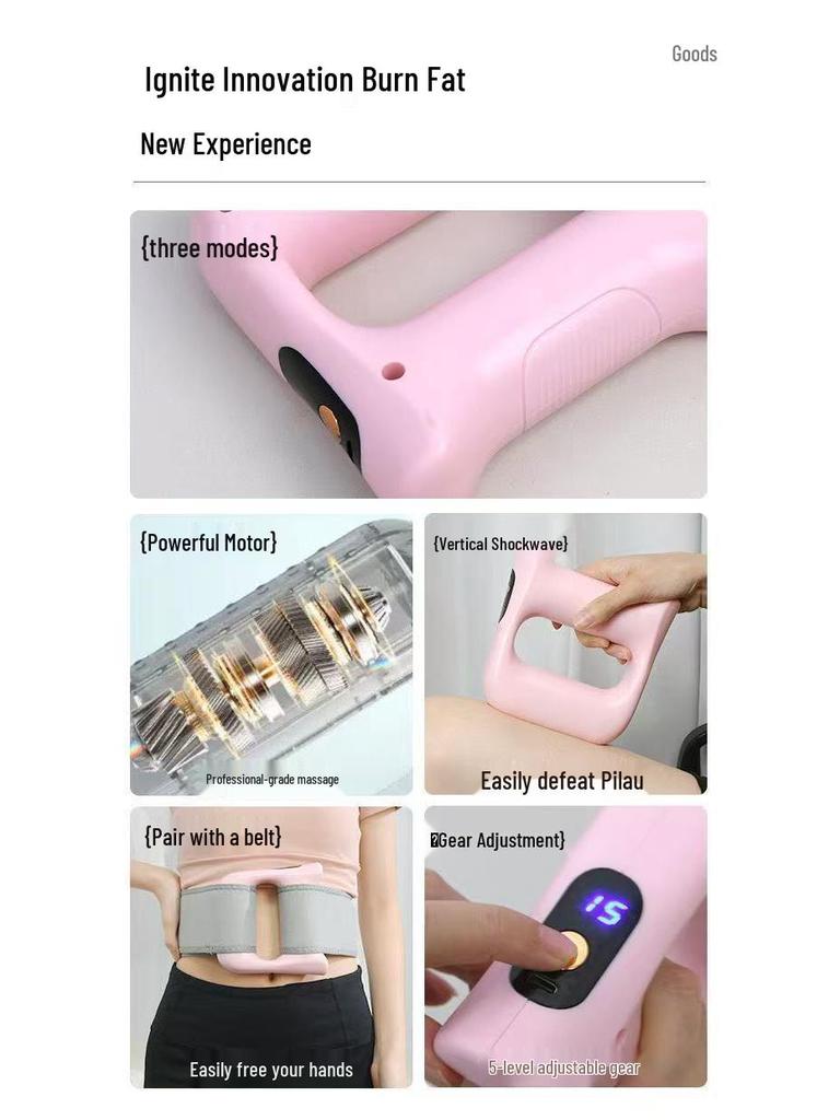 Профессиональный бесшумный вибрационный массажер: Мини фасциальное кольцо для йоги для сжигания жира