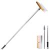 Pizza Oven Cleaning Brush Grill Cleaning Tool with Scraper for Home Kitchen and Commercial Use Long Handle Design