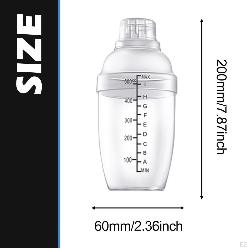 Lemon Tea Shaker Set Bartender Clear Bottle Mixing Cup Espresso Mixer for Quick Preparation