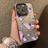 Fashion Butterfly Black Purple Phone Case for Xiaomi Redmi Note 7 8 9 9S 10 11 12 13 Pro Plus 4G 5G Anti Fall Matte Back Cover