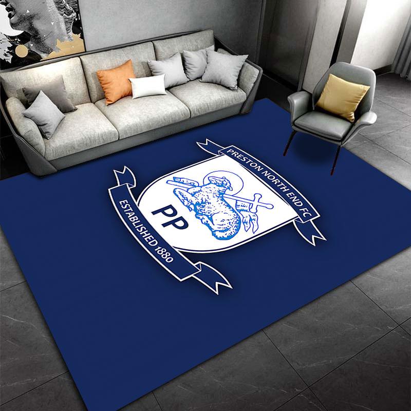 Preston North End Logo Carpet suitable as a non-slip mat for the living room or bedroom sofa